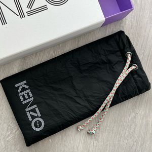 NEW KENZO PURPLE BLACK AUTHENTIC EYEGLASSES SUNGLASSES CASE